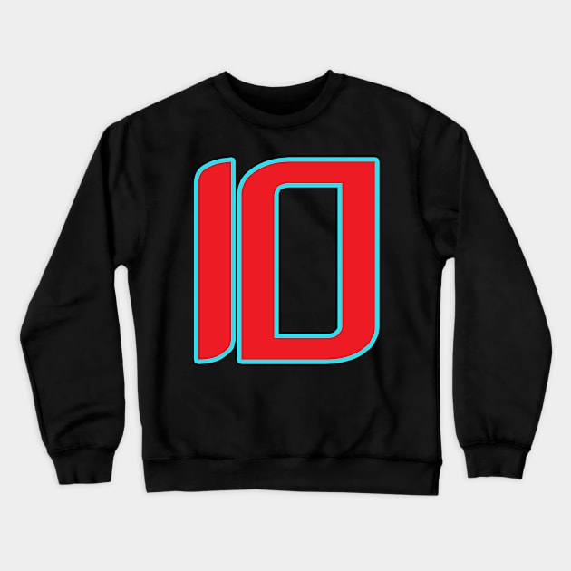 funny numbers Get your luck number 10 Crewneck Sweatshirt by yacineshop